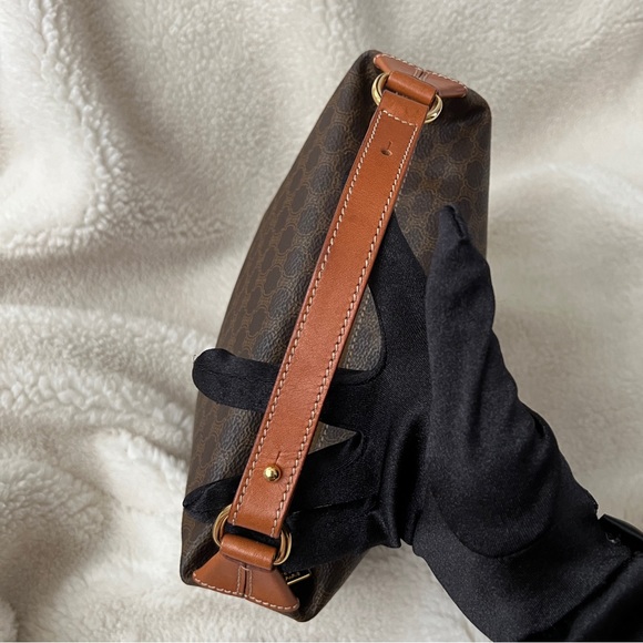 Auth Celine Classic Macadam Brown Small Bag - Vintage - Picture 4 of 11